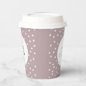 Eenvoudige minimale zakelijke Logo Papieren Bekers (Links)