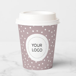 Eenvoudige minimale zakelijke Logo Papieren Bekers