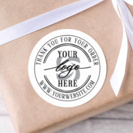 Eenvoudige minimale zakelijke Logo Ronde Sticker