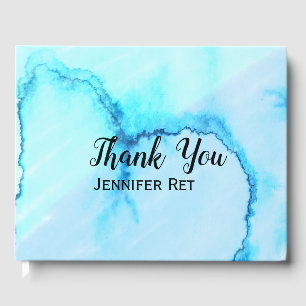 eenvoudige minimale zwarte kalligrafie - dank u vo gastenboek