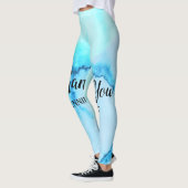 eenvoudige minimale zwarte kalligrafie - dank u vo leggings (Links)