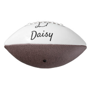 Eenvoudige minimale zwarte monogram letter D voeg American Football