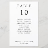 Eenvoudige minimale zwarte witte bruiloft (Voorkant)