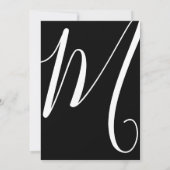 Eenvoudige minimale zwarte witte Typografie Sweet  Kaart (Achterkant)