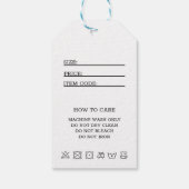 Eenvoudige minimalis business hang label prijs kle cadeaulabel (Achterkant)