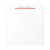 Eenvoudige minimalisatie van de rode witte Profess Notitieblok (Voorkant)