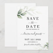 Eenvoudige minimalisator Sparen de uitnodiging van (Voorkant / Achterkant)