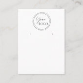 Eenvoudige minimaliseer uw zakelijke Logo QR-code Visitekaartje (Voorkant)