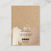 Eenvoudige minimaliserende Ketting-weergavekaart Visitekaartje (Achterkant)