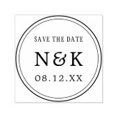 Eenvoudige minimalist Bewaar de datumaankondiging Zelfinktende Stempel (Design)