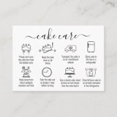 Eenvoudige minimalist dank u taart verzorging inst visitekaartje (Voorkant)