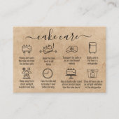 Eenvoudige minimalist dank u taart verzorging inst visitekaartje (Voorkant)