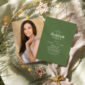 Eenvoudige minimalist|Donkere Wijze Foto Bachelore Kaart