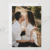 Eenvoudige minimalist|Gouden foto Formele Lijst br Kaart (Achterkant)