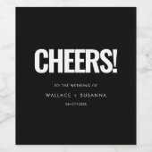 Eenvoudige minimalist wijn etiket (Enkel label)