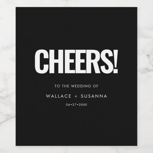 Eenvoudige minimalist wijn etiket (Enkel label)