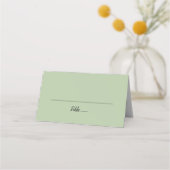 Eenvoudige minimalist|Wijze bruiloft Plaatskaartje (Voorkant)