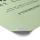 Eenvoudige minimalist|Wijze Deel het Liefdesbord Poster (Hoek)