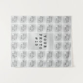 Eenvoudige minimalistische 37 fotocollage achtergr wandkleed (Voorkant (horizontaal))