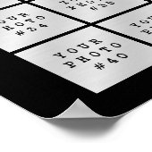 Eenvoudige Minimalistische 45 Foto Collage Persoon Poster (Hoek)