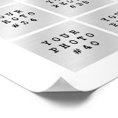 Eenvoudige Minimalistische 45 Foto Collage Persoon Poster (Hoek)