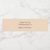 Eenvoudige minimalistische 60e verjaardagsfeestje waterfles etiket (Enkel label)