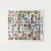 Eenvoudige Minimalistische 90 Foto Collage Persoon Wandkleed (Voorkant (horizontaal))