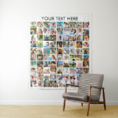 Eenvoudige Minimalistische 90 Foto Collage Persoon Wandkleed (In situ)