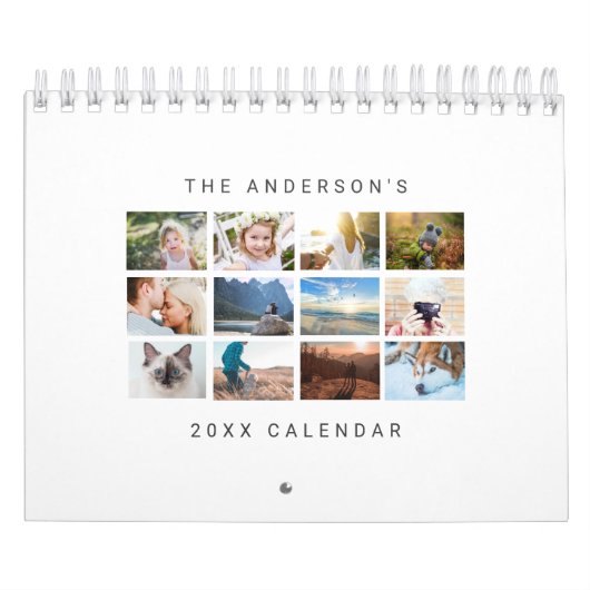 Eenvoudige, minimalistische, aangepaste 2022-foto kalender (Hoes)
