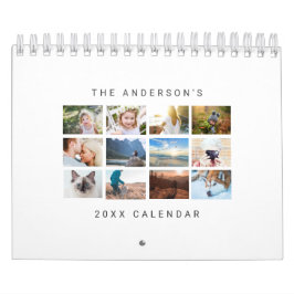 Eenvoudige, minimalistische, aangepaste 2022-foto kalender