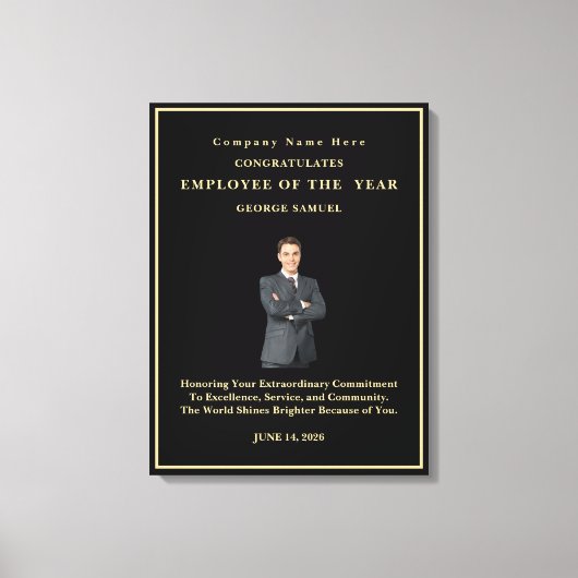 Eenvoudige minimalistische aangepaste Afbeelding z Canvas Afdruk (Voorkant)