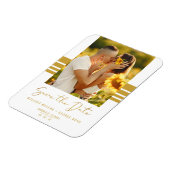 Eenvoudige, minimalistische aangepaste foto, nieuw magneet (Linkerzijde)