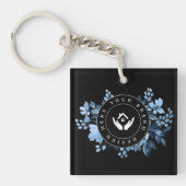 Eenvoudige minimalistische aangepaste Logo acryl S Sleutelhanger (Voorkant)