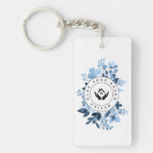 Eenvoudige minimalistische aangepaste Logo acryl S Sleutelhanger (Voorkant)