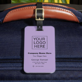 Eenvoudige minimalistische aangepaste Logo en teks Bagagelabel