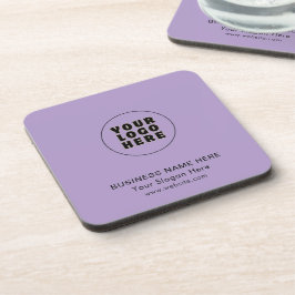 Eenvoudige minimalistische aangepaste Logo en teks Bier Onderzetter