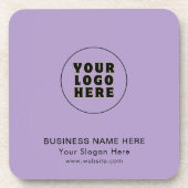 Eenvoudige minimalistische aangepaste Logo en teks Bier Onderzetter (Voorkant)