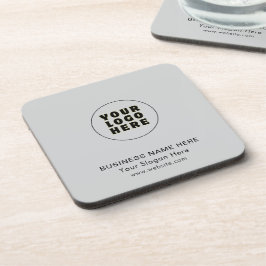 Eenvoudige minimalistische aangepaste Logo en teks Bier Onderzetter