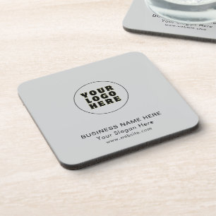 Eenvoudige minimalistische aangepaste Logo en teks Bier Onderzetter