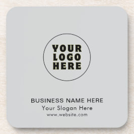 Eenvoudige minimalistische aangepaste Logo en teks Bier Onderzetter