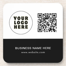 Eenvoudige minimalistische aangepaste Logo en teks Bier Onderzetter