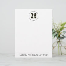 Eenvoudige minimalistische aangepaste Logo en teks