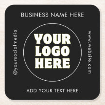 Eenvoudige minimalistische aangepaste Logo en teks