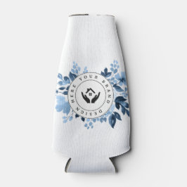 Eenvoudige minimalistische aangepaste Logo-fleskoe Flesjeskoeler