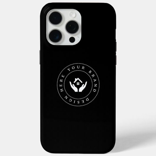 Eenvoudige minimalistische aangepaste Logo iPhone Case-Mate iPhone Case (Achterkant)