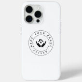 Eenvoudige minimalistische aangepaste Logo iPhone  Case-Mate iPhone Case (Achterkant)