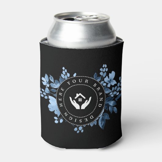 Eenvoudige minimalistische aangepaste Logo-Koelbox Blikjeskoeler (Blikje Voorkant)