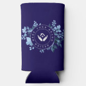 Eenvoudige minimalistische aangepaste Logo-Koelbox Seltzer Blikjeskoeler (Achterkant)