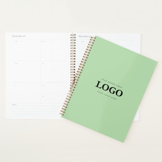 Eenvoudige minimalistische aangepaste Logo-planner Planner (Display)