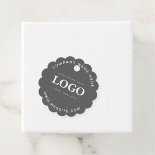 Eenvoudige Minimalistische Aangepaste Logo & Tekst Bedankjes Labels
